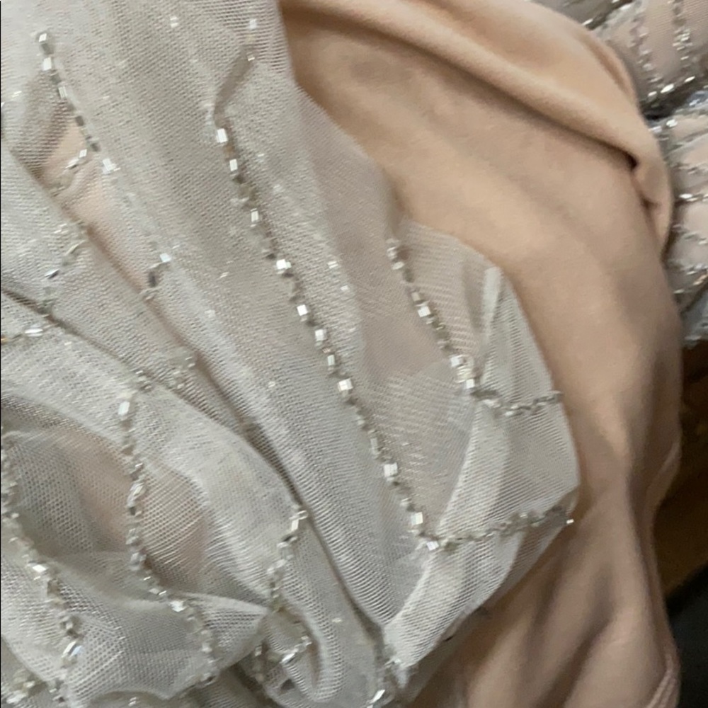 Adrianna Papell sequin beaded blouson dress - Picture 4 of 7